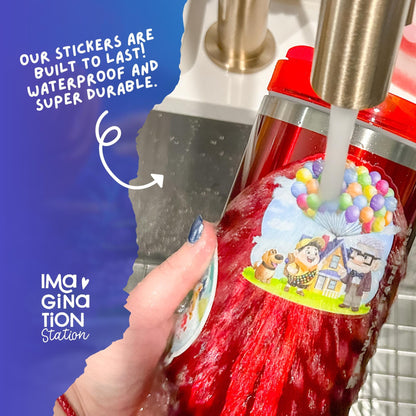 Imagination Station Dory Just Keep Swimming sticker packaging – Finding Nemo motivational gift