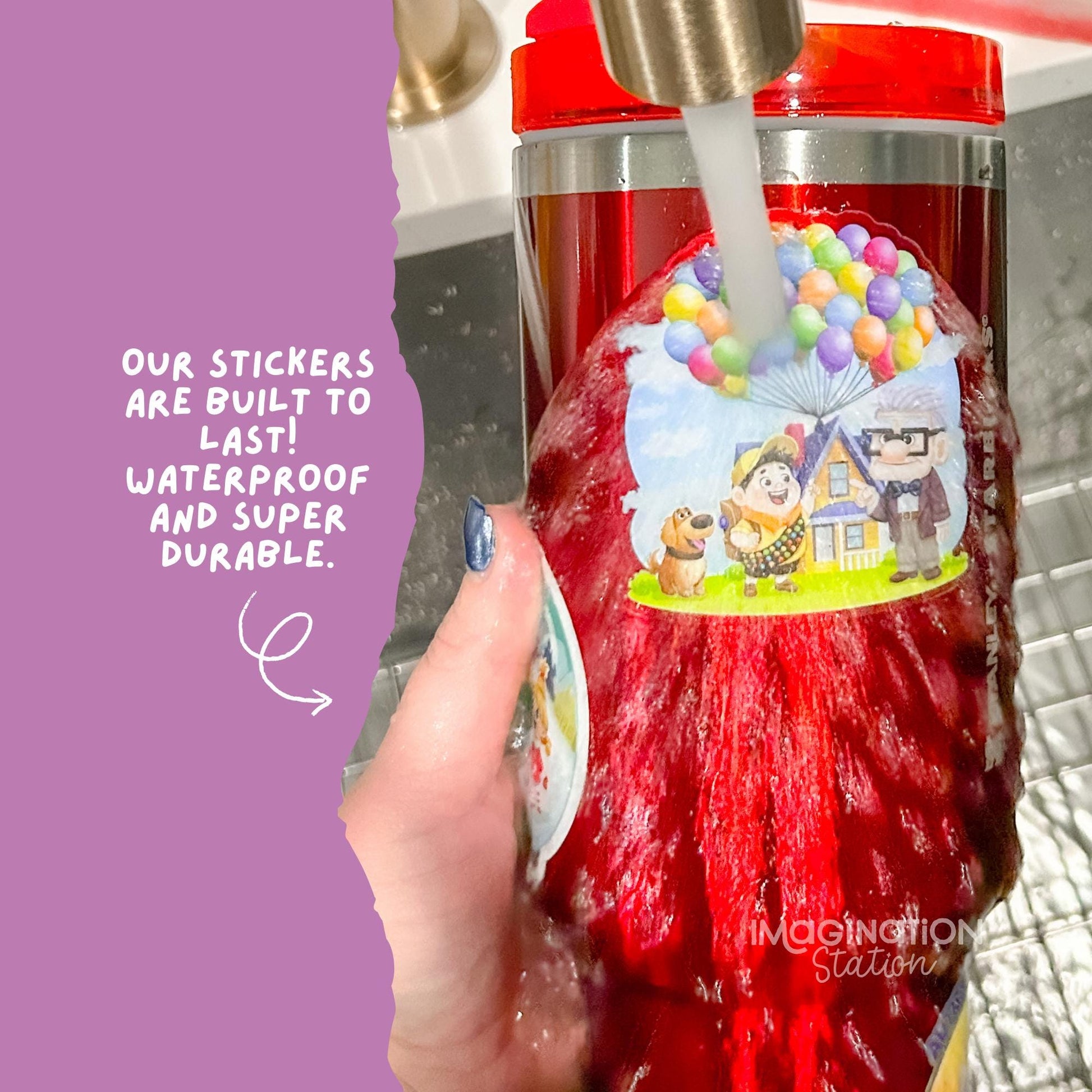 Snoopy Teacher sticker on water bottle – Peanuts school theme glitter vinyl decal