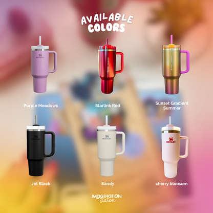 Minnie Mouse metallic sticker sheet and tumbler bundle packaging detail