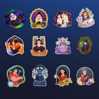 Disney Villain Mystery Bundle – 6 Random Villain Stickers