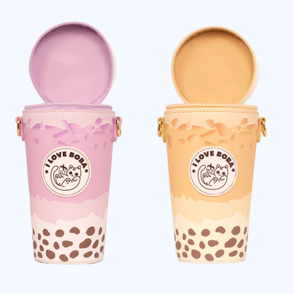 Boba Milk Tea Crossbody Bag – Novelty Purse in Original & Taro