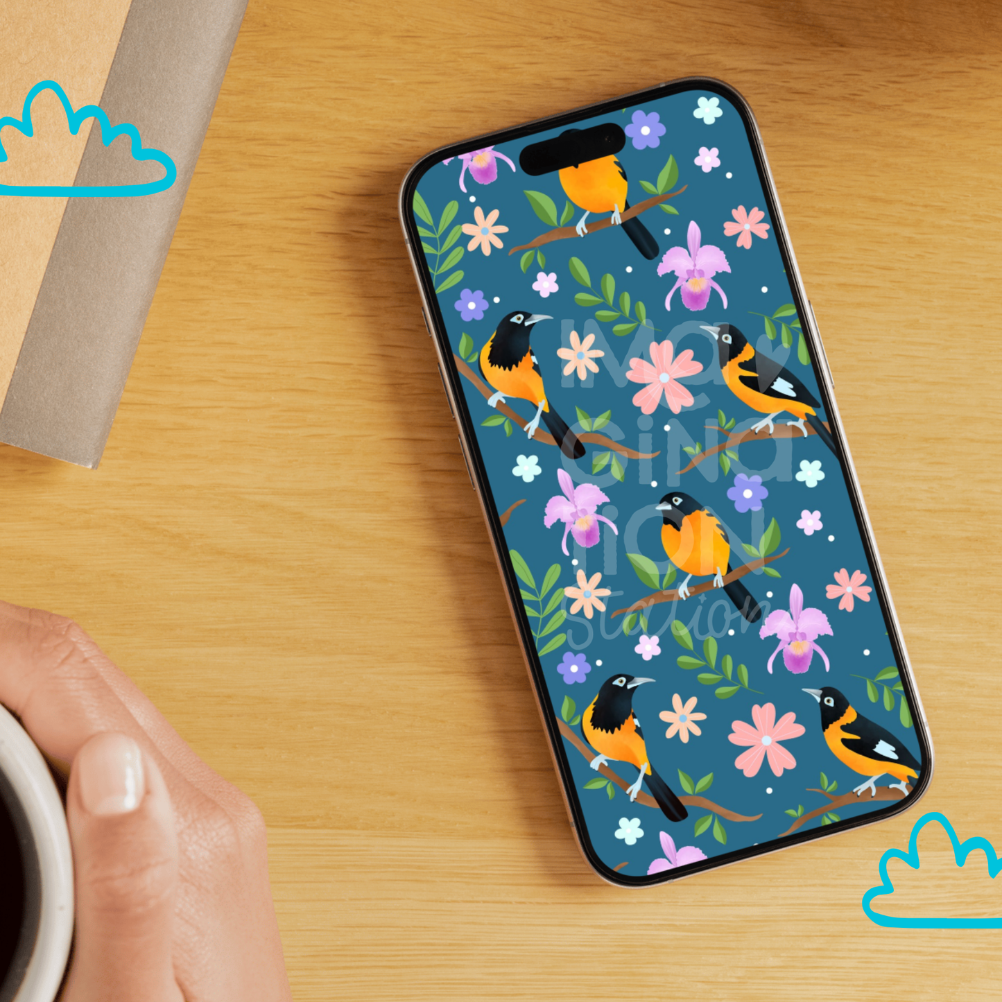 Turpial & Blooms Digital Wallpaper · For Venezuela