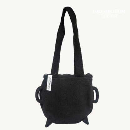 Cozy Cauldron Crossbody Bag – Witchy Sherpa Shoulder Bag