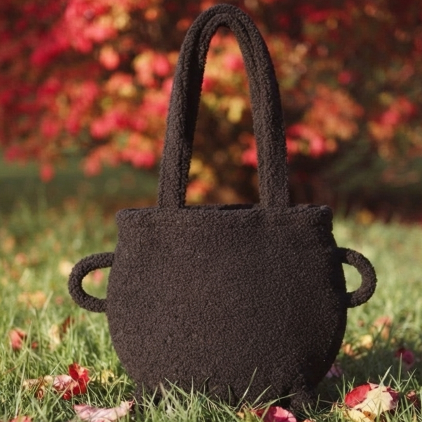 Cozy Cauldron Crossbody Bag – Witchy Sherpa Shoulder Bag