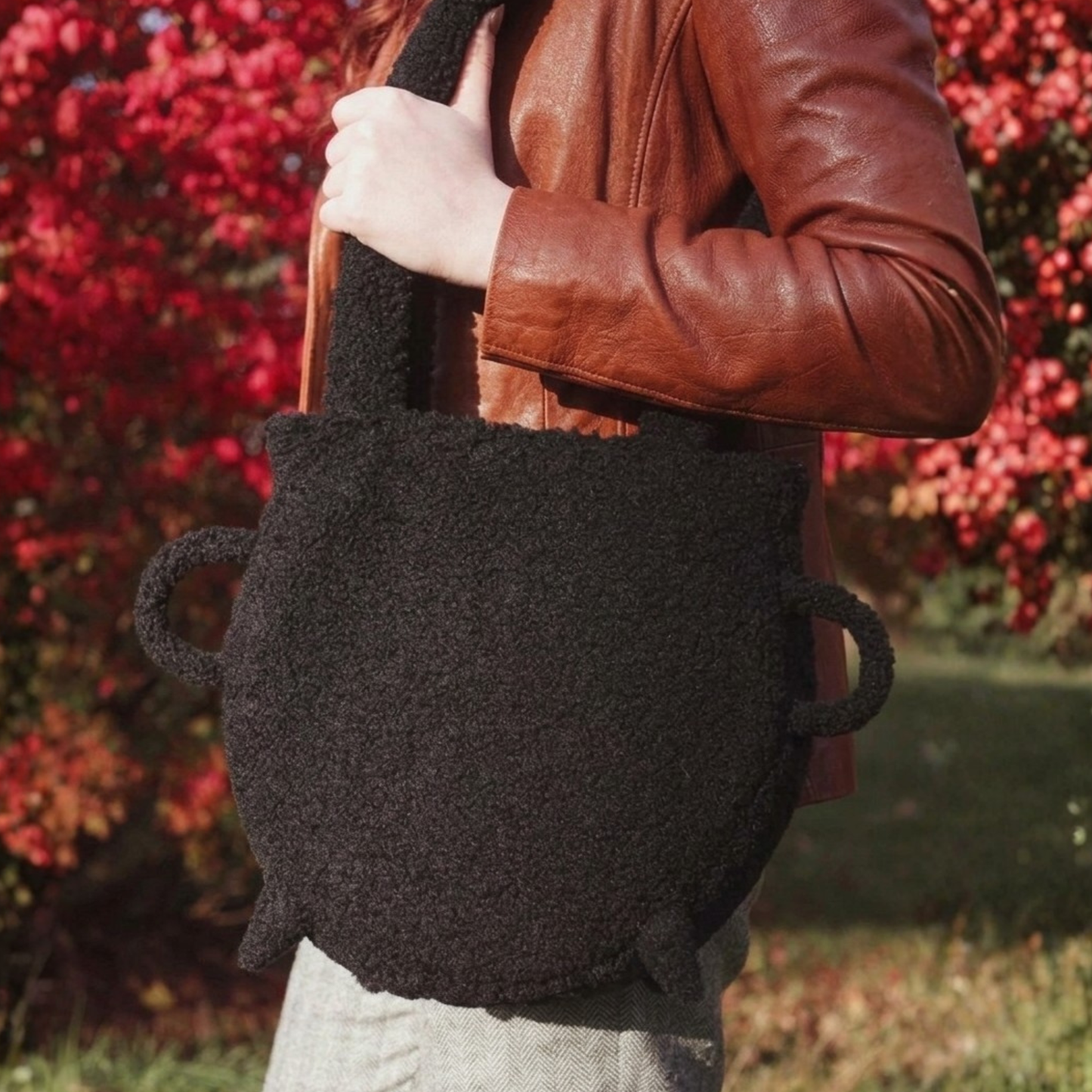 Cozy Cauldron Crossbody Bag – Witchy Sherpa Shoulder Bag