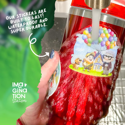 Dot Bug's Life sticker on water bottle – clear glossy Disney Pixar ant princess vinyl