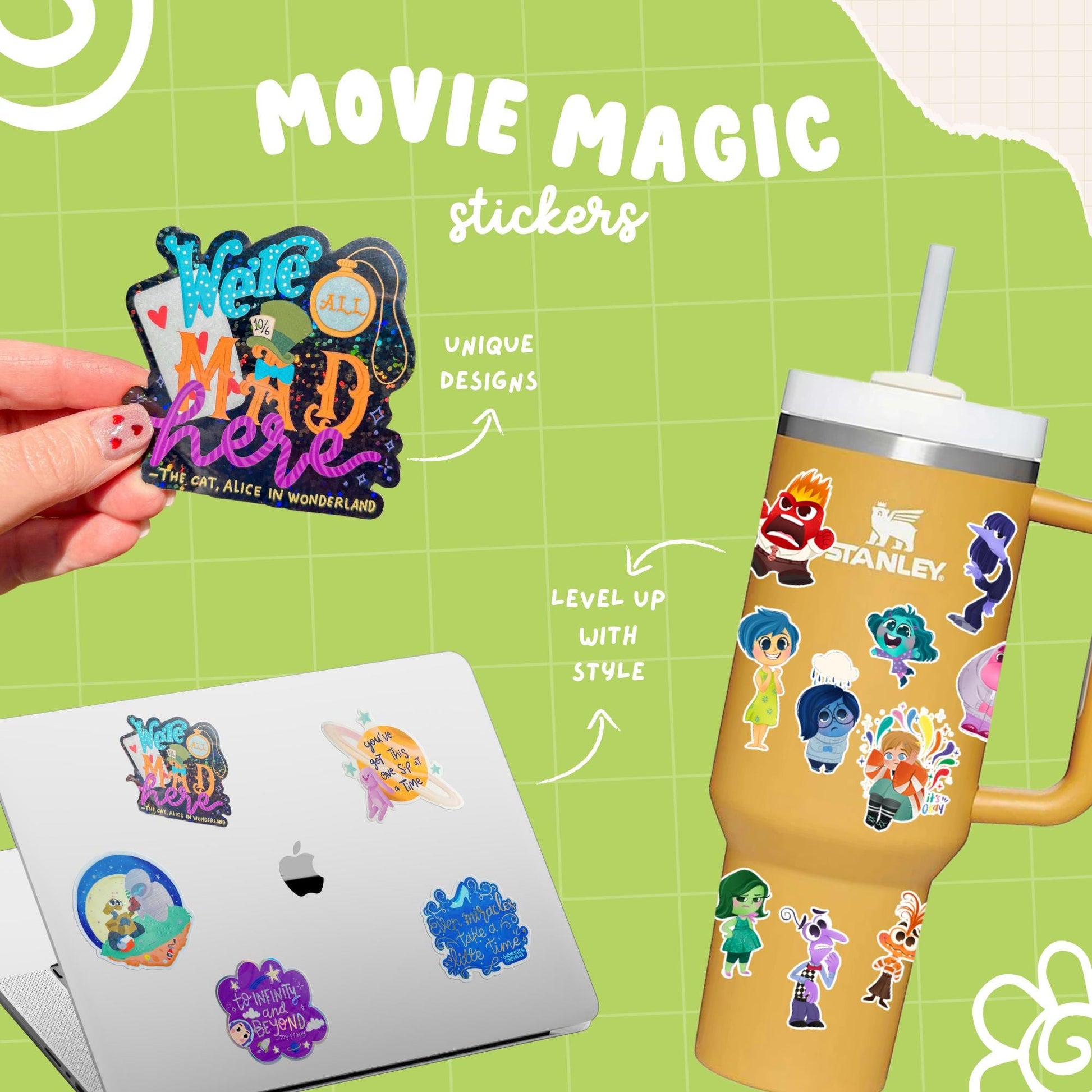 Imagination Station Princess Tiana Hard Work sticker packaging – Disney princess hustle gift