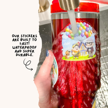 Snoopy teacher sticker on water bottle – best teacher Peanuts glitter vinyl decal