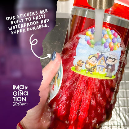 Luna Lovegood sticker on water bottle – Harry Potter holographic Ravenclaw Disney vinyl