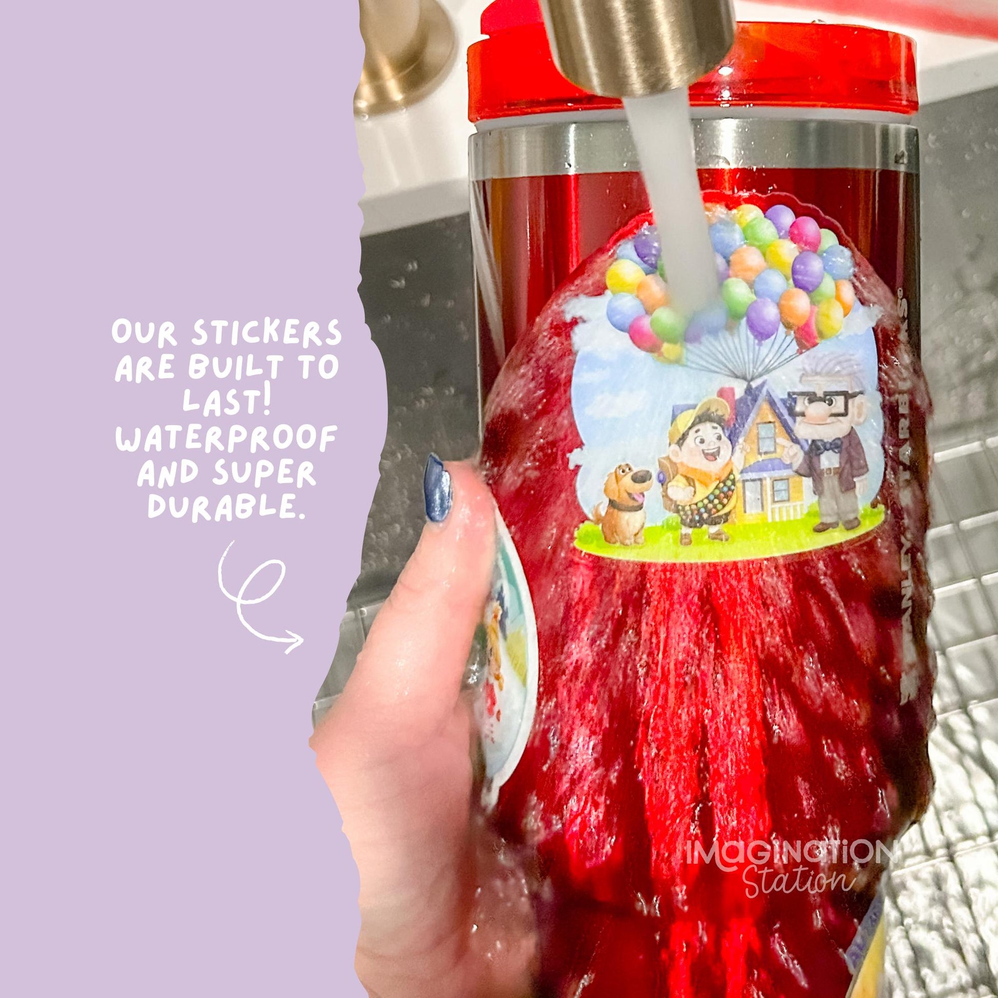 Best Teacher Snoopy sticker on water bottle – prismatic glossy Peanuts teacher vinyl
