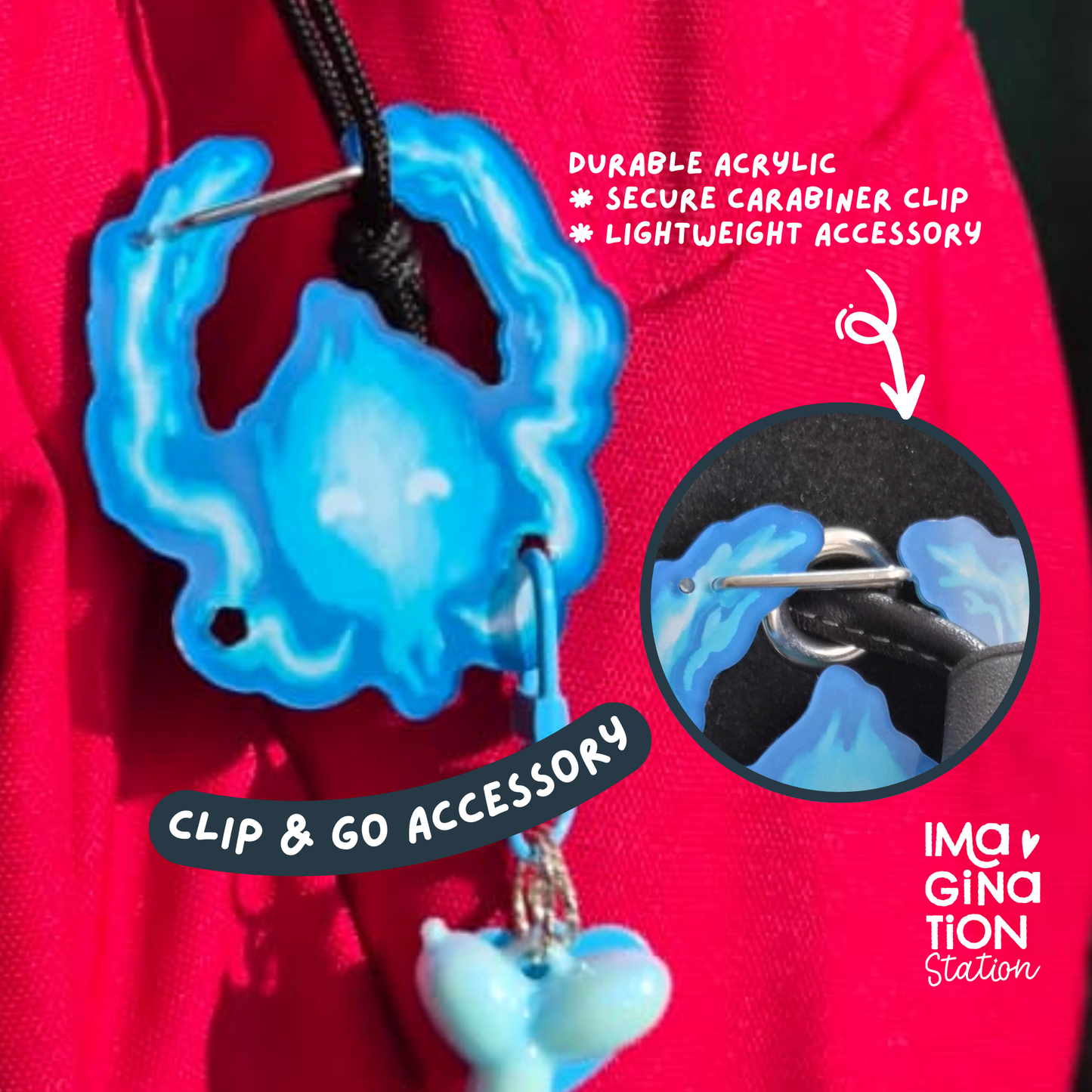 Will O' the Wisps Brave Acrylic Carabiner Charm - Disney Pixar