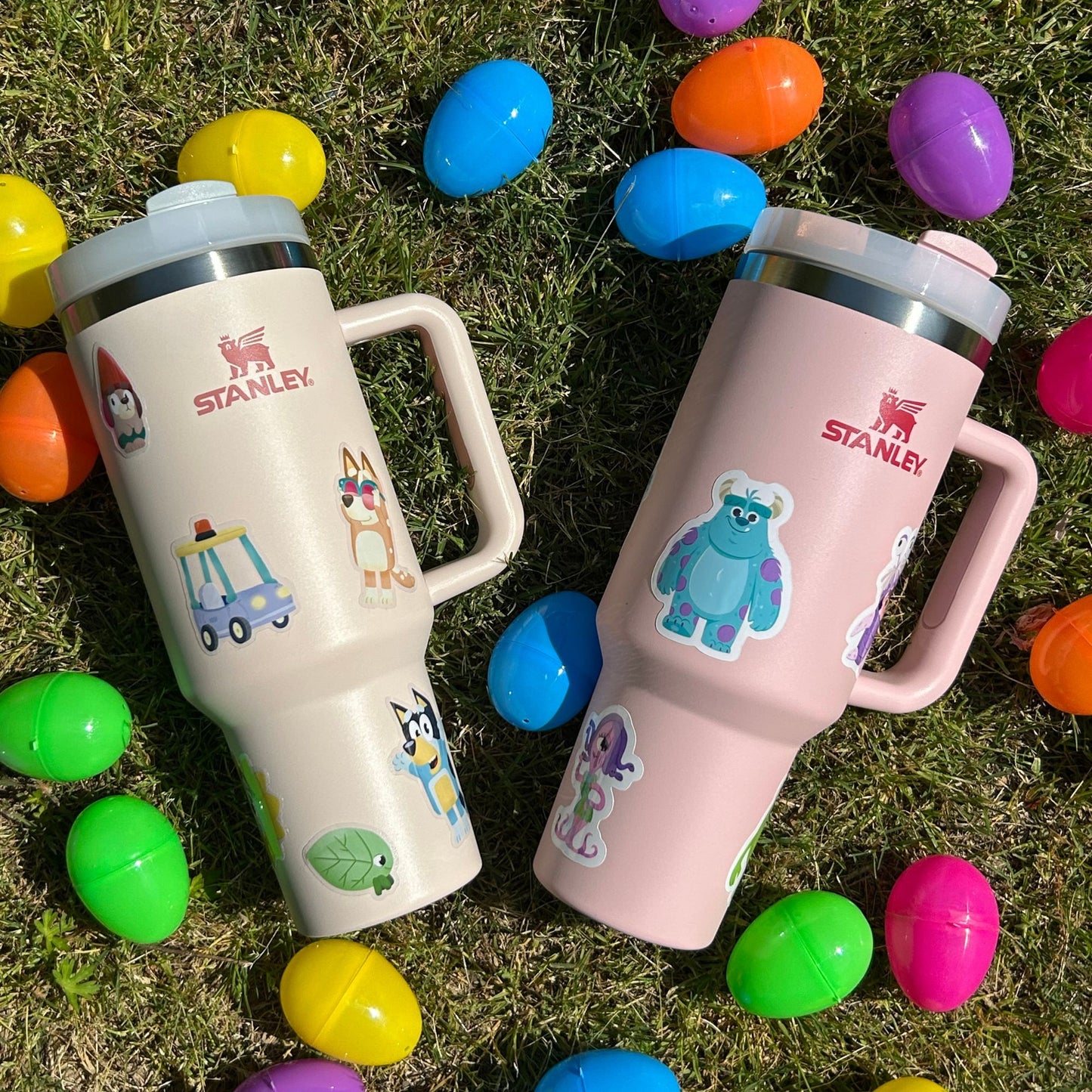 Monsters Inc tumbler with sticker – Mike and Sulley 40oz Disney Pixar bundle