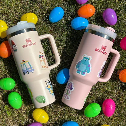 Monsters Inc tumbler with sticker – Mike and Sulley 40oz Disney Pixar bundle