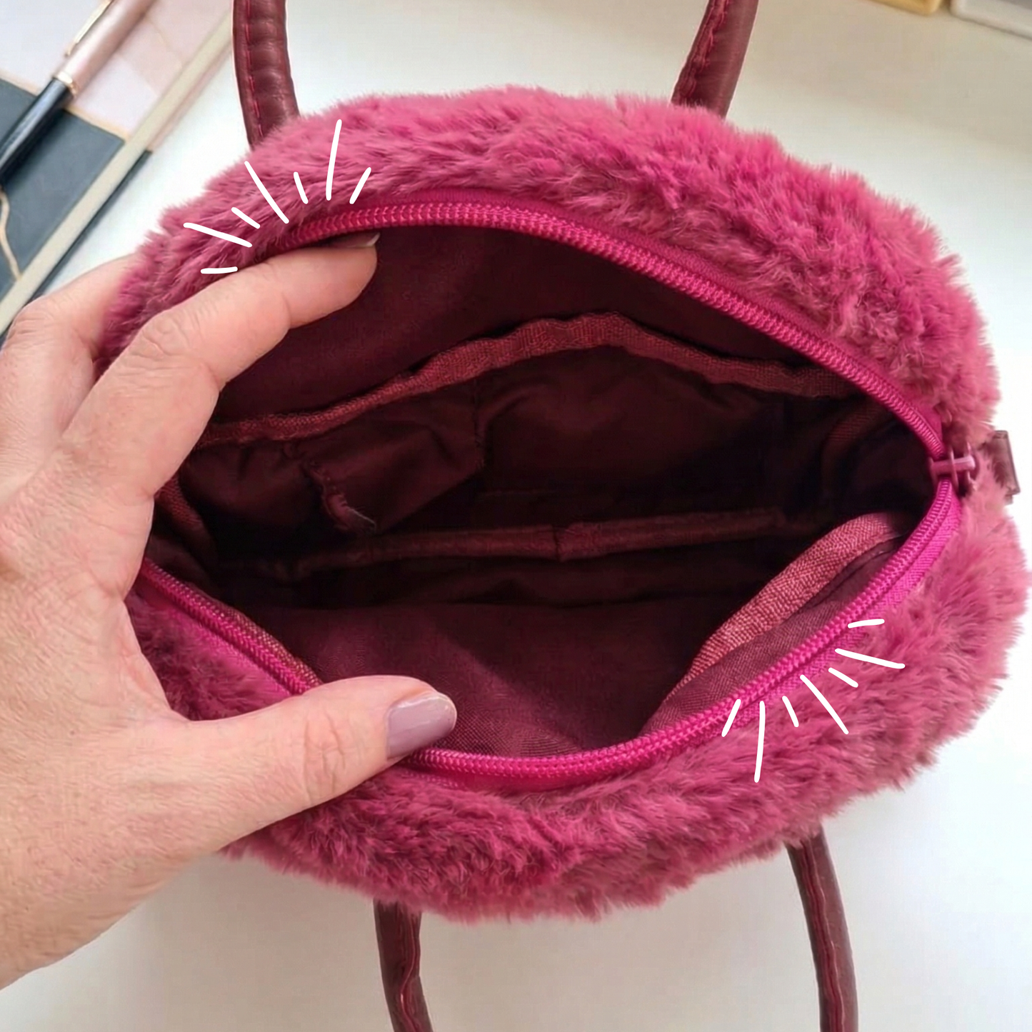 Lotso Bear plush bag full view – soft character crossbody bag perfect for Disney parks and everyday use