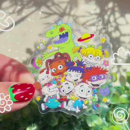Rugrats Baby Squad Sticker – Transparent Glossy Waterproof 90s Cartoon Vinyl Decal