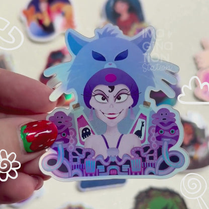 Yzma Emperor's New Groove Sticker – Holographic Disney Villain Waterproof Vinyl Decal