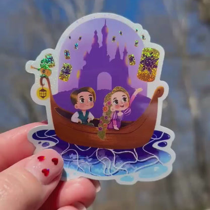 Tangled Rapunzel Sticker – Pixie Dust Glossy Waterproof Disney Vinyl Decal
