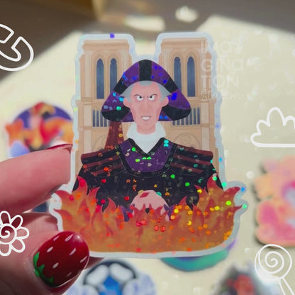 Frollo Hunchback of Notre Dame Disney Villain Sticker – Glossy Waterproof Vinyl Decal