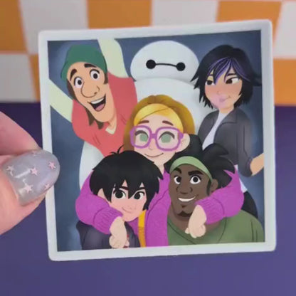 Big Hero 6 Baymax & Hiro Sticker – Waterproof Matte Disney Vinyl Decal