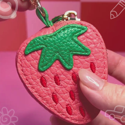 Lotso Toy Story Strawberry Scented Leather Keychain – Disney Pixar Bag Charm