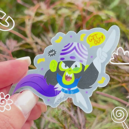 Mojo Jojo Sticker - Waterproof Glossy Mirror Effect