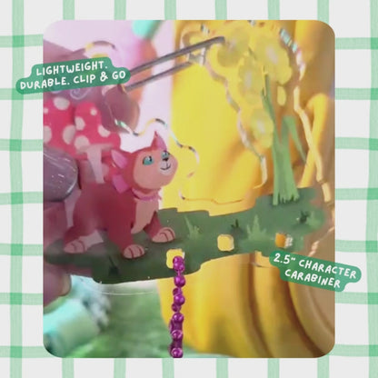 Alice in Wonderland Dinah Carabiner Keychain – Clear Acrylic Disney Charm Clip