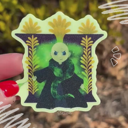Voldemort Harry Potter Sticker – Glow in the Dark Waterproof Vinyl Decal