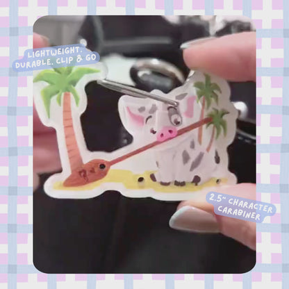 Pua Acrylic Carabiner Charm - Moana Collectible