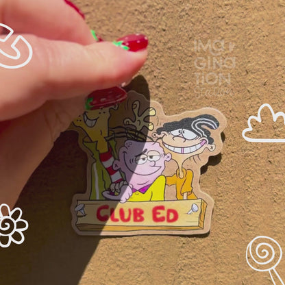 Ed Edd n Eddy Sticker – Kraft Paper Vintage Matte Waterproof 90s Cartoon Vinyl Decal