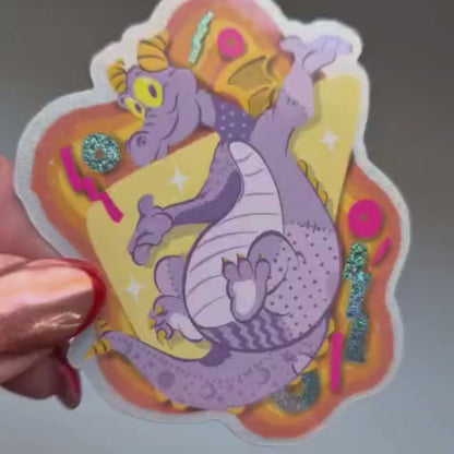 Figment Dragon EPCOT Sticker – Pixie Dust Glossy Waterproof Disney Vinyl Decal