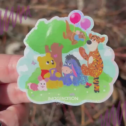 Winnie the Pooh & Friends Sticker – Pixie Dust Glossy Waterproof Disney Vinyl Decal