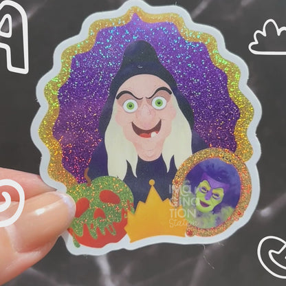 Evil Queen Snow White Disney Villain Sticker – Pixie Dust Glossy Waterproof Vinyl