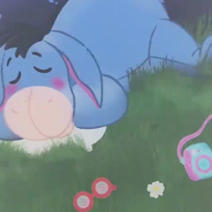 Winnie the Pooh & Eeyore Custom Acrylic Door Hanger – Personalized Disney Nursery Decor