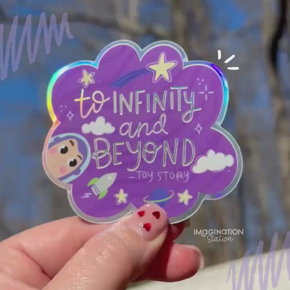 Buzz Lightyear Toy Story Sticker – Holographic Waterproof Disney Pixar Vinyl Decal