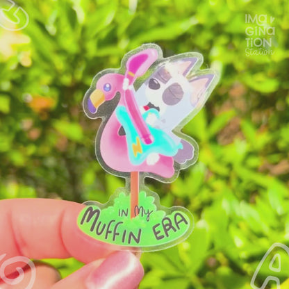 Bluey Fun Pack Bundle – 4 Waterproof Stickers + Car Magnet Set