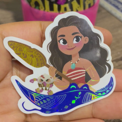How Far I'll Go Bundle – Moana & Pua Carabiner Keychain & Sticker Set