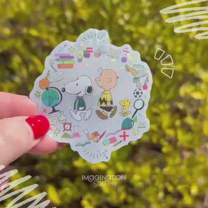 Snoopy Teacher Sticker – Glitter Waterproof Vinyl Decal Teacher Appreciation Gift