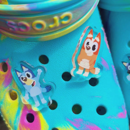 Bluey Family Shoe Charms – Acrylic Disney Character Croc Accessories
