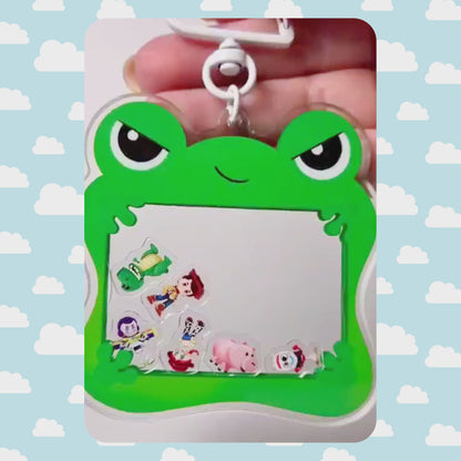 Lilypad Toy Story 5 Shaker Keychain – Acrylic Disney Pixar Bag Charm with Cloud Carabiner