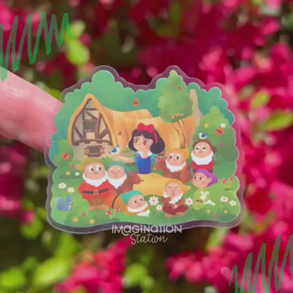 Disney Princess Sticker Bundle – Waterproof Vinyl Decal Set | Rapunzel Mulan Moana Tiana Pocahontas