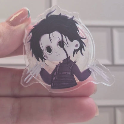 Edward Scissorhands Phone Holder – Clear Acrylic Airbag Tim Burton Grip