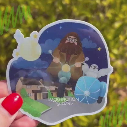 Hagrid Harry Potter Sticker – Pixie Dust Glossy Waterproof Vinyl Decal