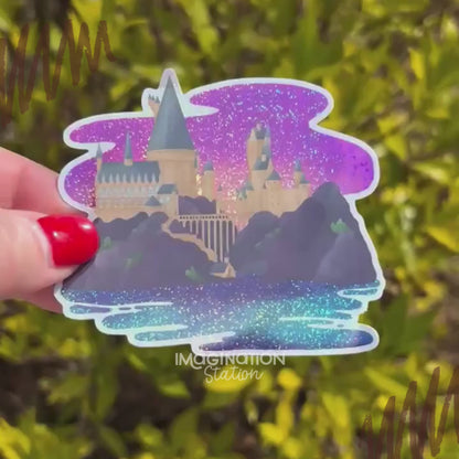 Hogwarts Castle Harry Potter Sticker – Pixie Dust Glossy Waterproof Vinyl Decal