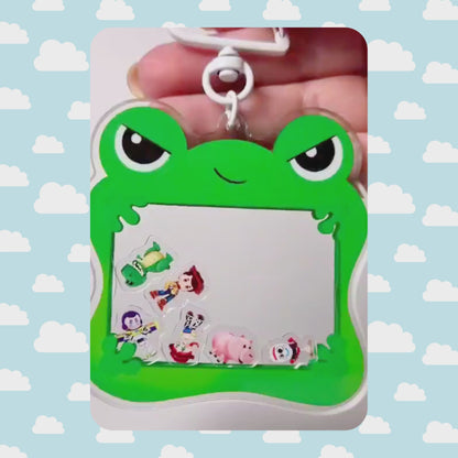 Lilypad Toy Story 5 Shaker Keychain – Acrylic Disney Pixar Bag Charm with Cloud Carabiner