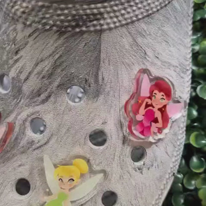 Tinkerbell & Friends Shoe Charm – Acrylic Disney Fairy Croc Accessory