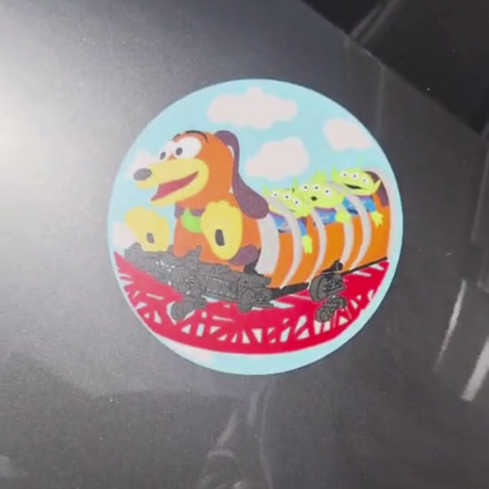 Toy Story Slinky Dog magnet inspired by the park ride