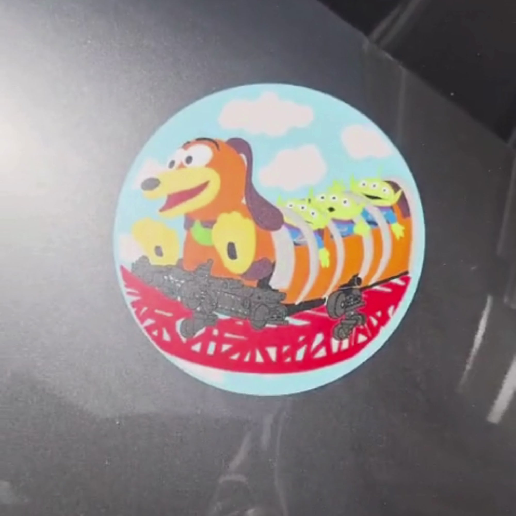Toy Story Slinky Dog magnet inspired by the park ride