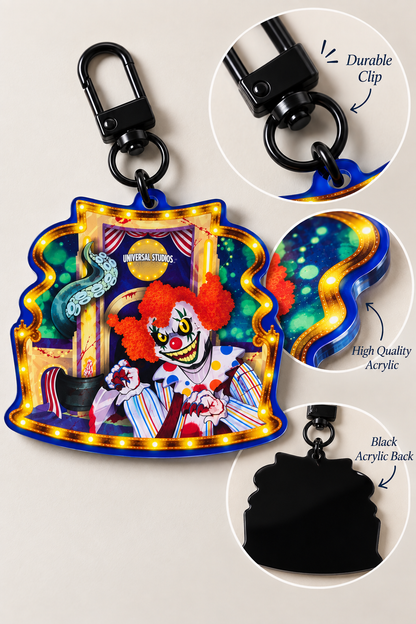 Jack the Clown Lenticular Keychain – Halloween Horror Nights Charm