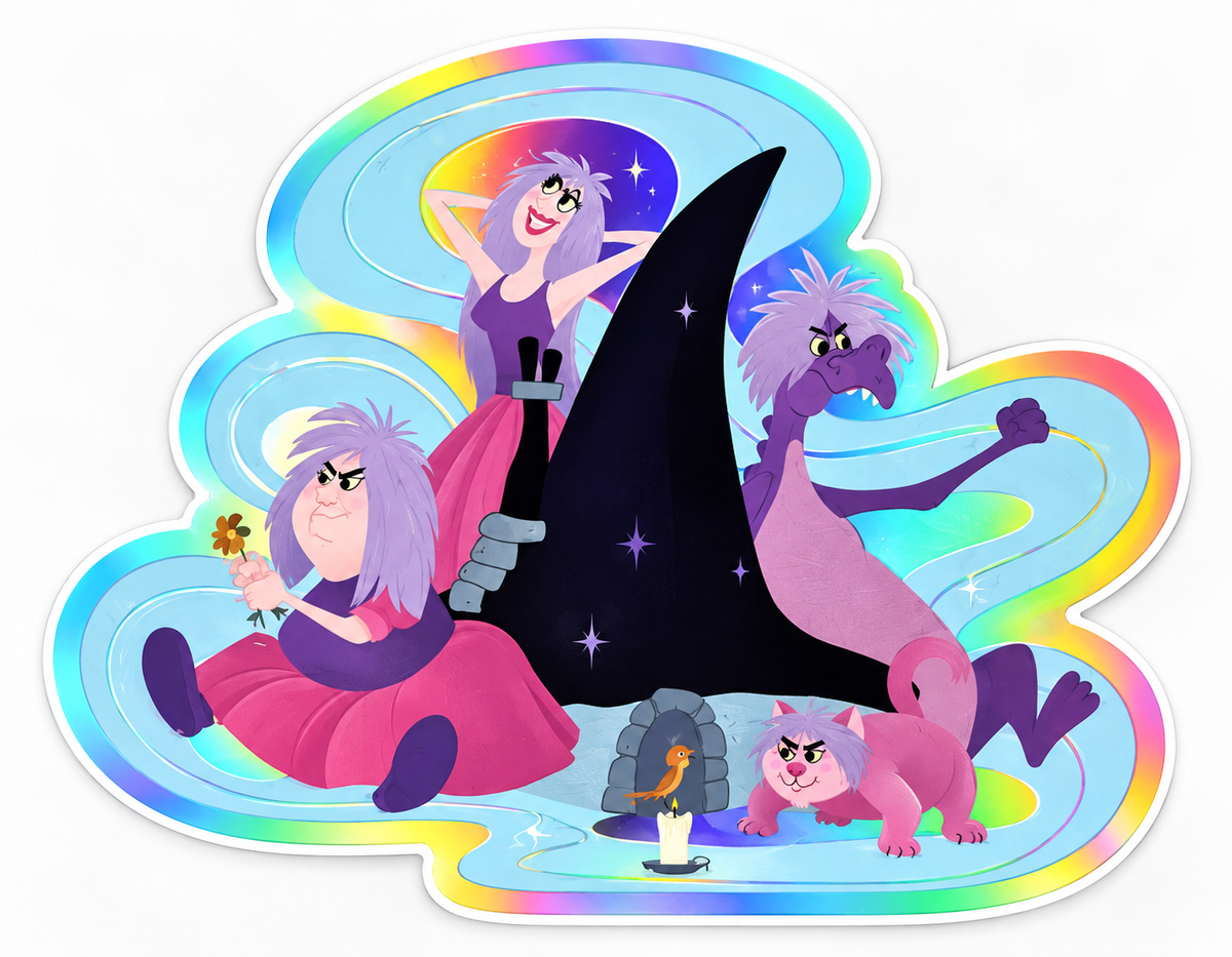 Madam Mim villain sticker