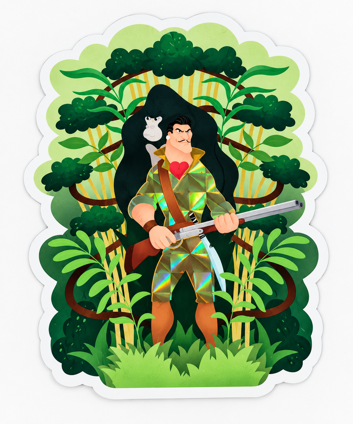 Clayton villain sticker